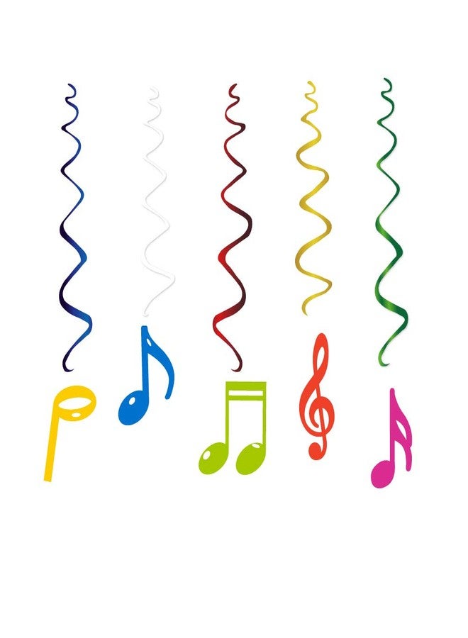 CC HOME 30Pack Music Note Hanging Swirls Piano Musical Note Ceiling Streamer Birthday Party Decorations Emotional Music Themed Party Favors for Holiday Baby Shower Home Decoration Party Supplies - Image 4